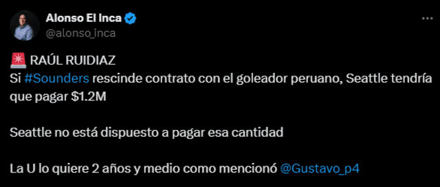 El periodista Alonso Contreras sigue la trayectoria de los futbolistas peruanos en la liga estadounidense. Foto: X   