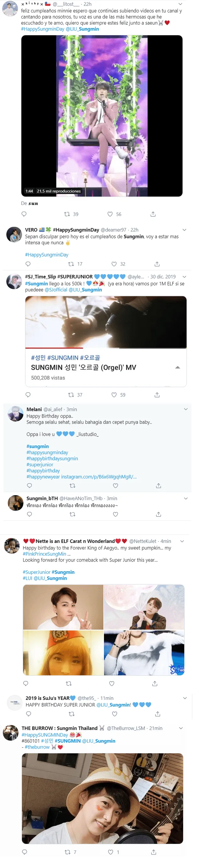 Super Junior: Cumpleaños de Sungmin