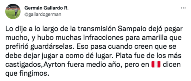 Reacción de los medios ecuatorianos tras la lesión de Preciado. Foto: captura Twitter Germán Gallardo