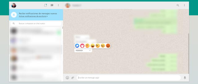 Emojis en WhatsApp Web