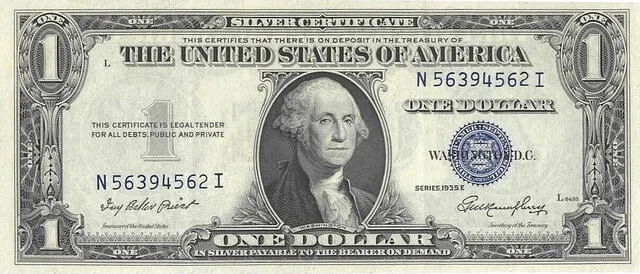  Billete de 1 dólar que vale casi S/6.000. Foto: EBay<br>    