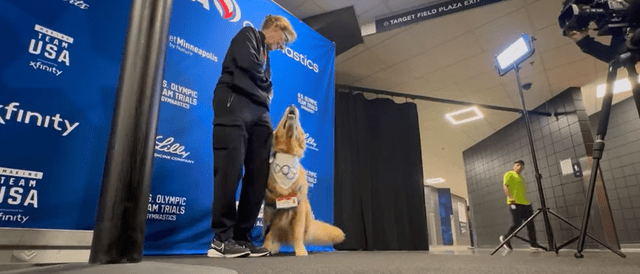 La mascota es parte del equipo de Estados Unidos para las olimpiadas. Foto: KXAN.   