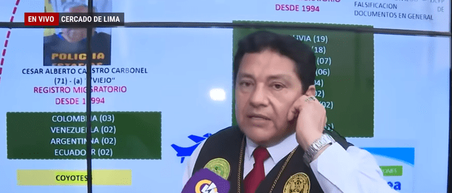  El coronel José Cruz Chamba estuvo a cargo de este caso. Foto: captura de pantalla/Latina   