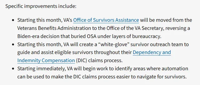 A new era of support begins as the VA elevates its Office of Survivors Assistance, launching personalized outreach and automation efforts to better guide survivors through the DIC claims process. Photo: VA News A new era of support begins as the VA elevates its Office of Survivors Assistance, launching personalized outreach and automation efforts to better guide survivors through the DIC claims process. Photo: VA News