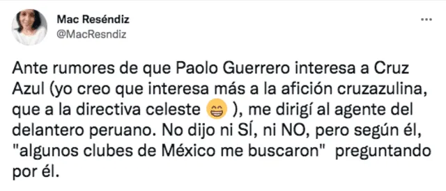 Marc Reséndiz sobre la posible llegada de Guerrero a la Liga MX. Foto: captura Twitter Marc Reséndiz