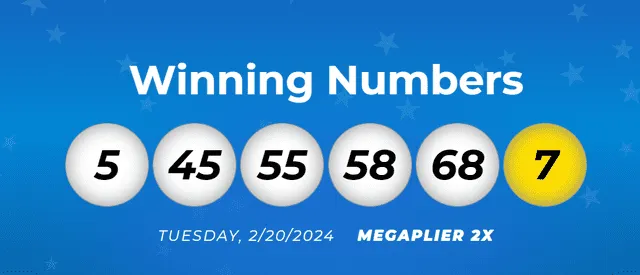  Los números ganadores del sorteo del martes 20 de febrero del Mega Millions. Foto: Mega Millions    