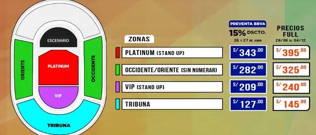 Precios y zonas del festival Happy Music Live en Lima 2026. Precios y zonas del festival Happy Music Live en Lima 2026.