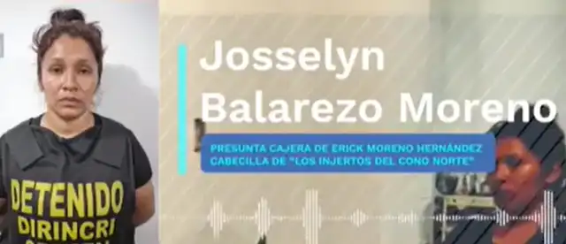 La policía capturó a Josselyn Balarezo, y recopiló audios de otros cómplices del 'Monstruo'. Foto: América.   