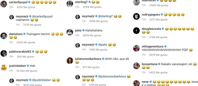Neymar: broma a su hijo