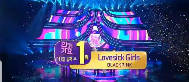 BLACKPINK, Lovesick girls, first win inkigayo