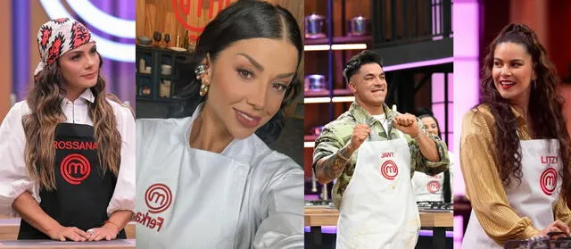 Rossana,Litzy, Ferka y Jawy son los semifinalistas que van a dejar todo en la cocina por ser uno el afortunado en ser ganador de MasterChef Celebrity México. Foto: Instagram composición LR   