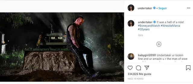 WWE WrestleMania 36: Undertaker manda mensaje en Instagram tras ganar a AJ Styles en evento PPV de lucha libre