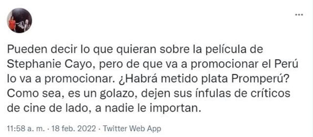 Reacciones en redes sociales tras lanzamiento del tráiler. Foto: captura de Twitter