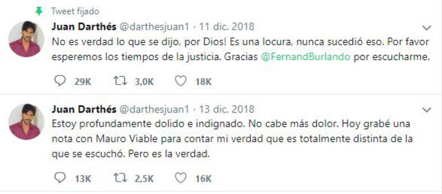 Los Tuits de Juan Darthés