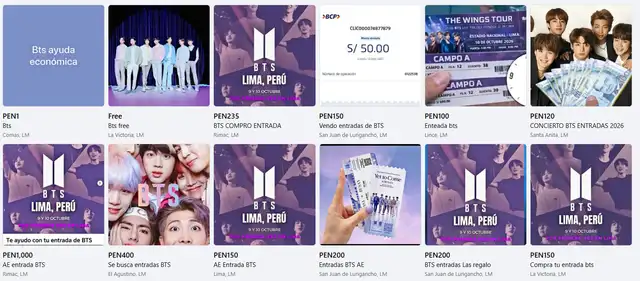 Delincuentes utilizan las redes sociales para ofrecer 'ayuda económica' por 'algo casual y discreto'. Foto: Facebook