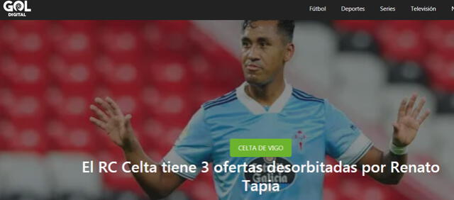 Gol Digital con información de Renato Tapia.
