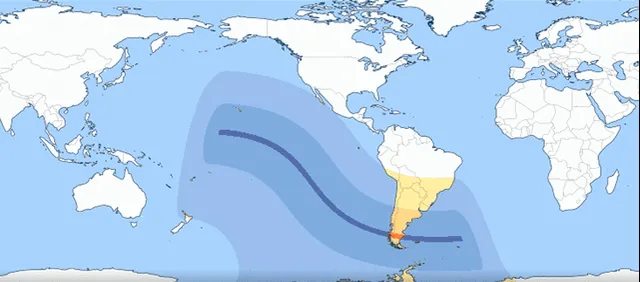 Un eclipse solar parcial se verá en Perú, en la tarde del 2 de octubre. Foto: Time and Date 