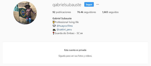 Gabriel Subauste Instagram