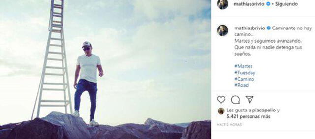 Mathías Brivio utilizó su cuenta de Instagram para dejar un mensaje reflexivo sobre su salida de "Esto es Guerra". (Foto: captura)