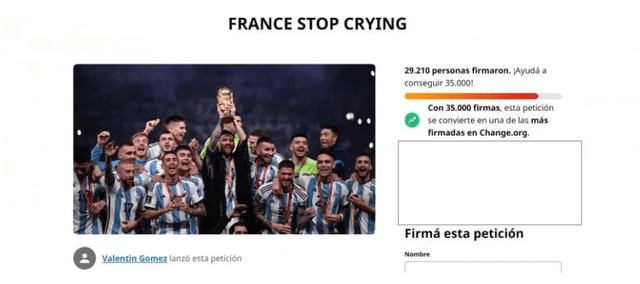 Hinchas argentinos responden a los franceses