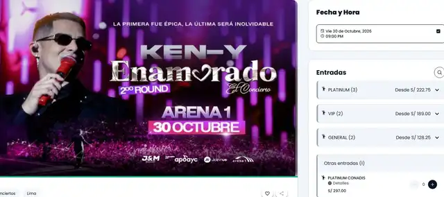 Entradas para el show de Ken-Y en Lima. Entradas para el show de Ken-Y en Lima.