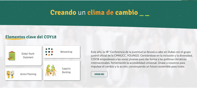  Los elementos claves de la 18 edición de la COY 2023. Foto: web COY   