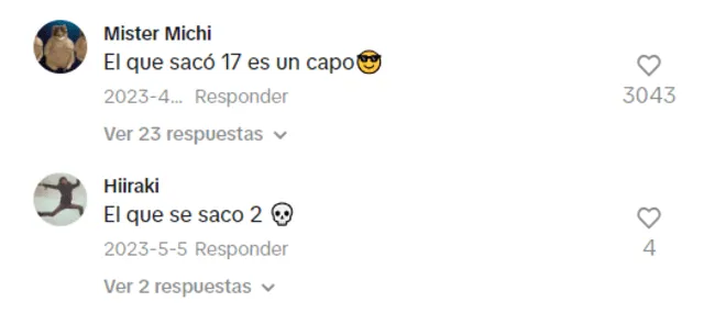  Comentarios en TikTok. Foto: captura de pantalla/TikTok   