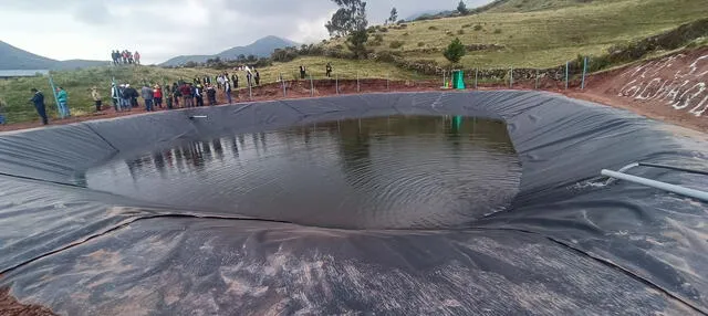  Reservorio de agua que el Midagri inauguró en Lima. Foto: difusión.   