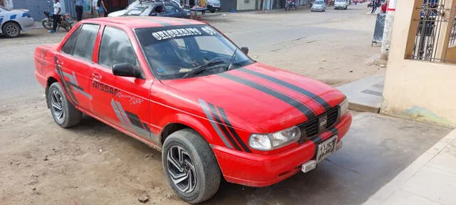 Auto Rojo Virú Foto: PNP