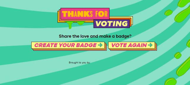 Paso 8 de cómo votar en los Kids' CHoice Awards. Foto: Nickelodeon