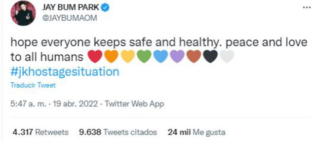 Jay Park responde a críticas por reunión con Jungkook. Foto: Twitter