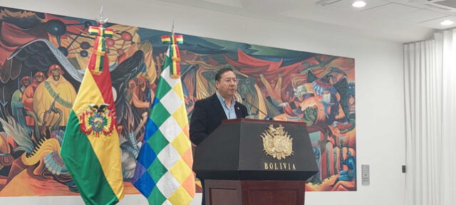 El presidente de Bolivia, Luis Arce, negó las acusaciones de autogolpe de Estado que recibió por parte del excomandante Juan José Zúñiga. Foto: Liubomir Fernández/URPI-LR.   