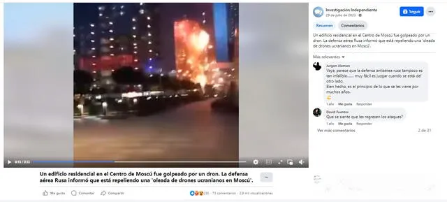 <em> Contexto real del video viral. Foto: captura de Facebook</em>   