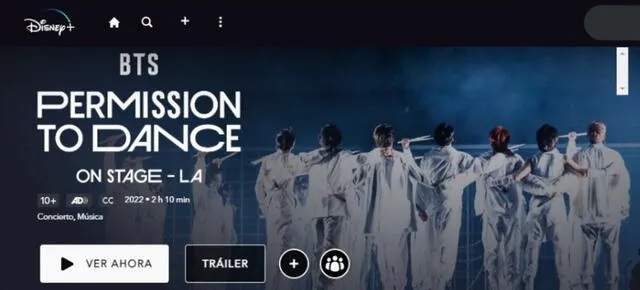 BTS, concierto Permission to dance se estrenó en Disney Plus