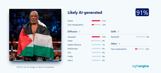 <em> Segunda fotografía viralizada de Mike Tyson. Foto: captura de Google</em>   