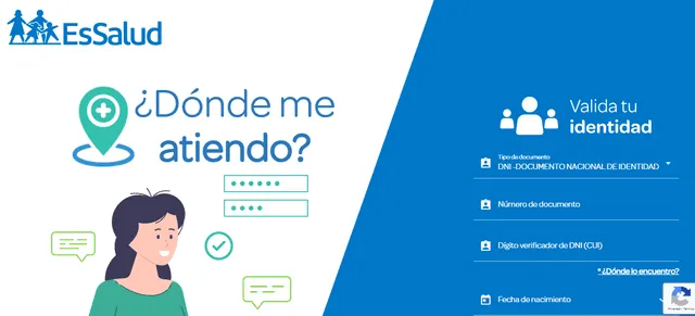 Plataforma web de EsSalud. Foto: captura de pantalla EsSalud   