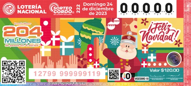 Sorteo Gordo de Navidad de la Lotería Nacional de México 2023