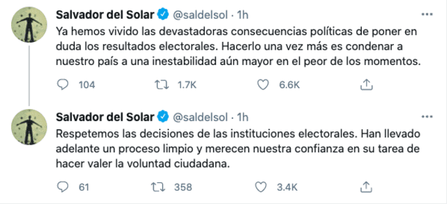 Twitter de Salvador del Solar