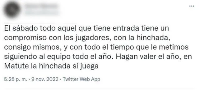 Comentarios de los hinchas aliancistas. Foto: Twitter