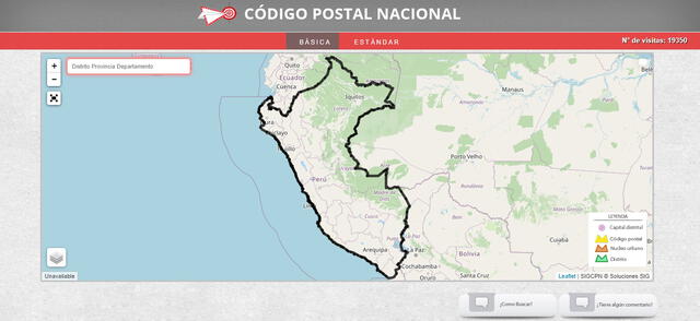Ingresa al Código Postal Nacional para conocer el código postal de tu zona. Foto: Gobierno del Perú