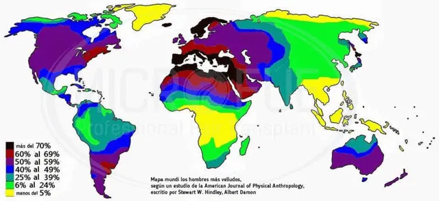 países con los hombres más velludos