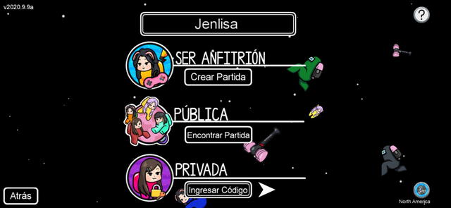 Así luce el inicio del juego Among Pink. Foto: @Amongpinkgame