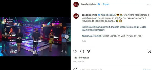 Andrea San Martín reapareció en La banda del chino tras problemas legales con su expareja. Foto: La banda del chino/Instagram.