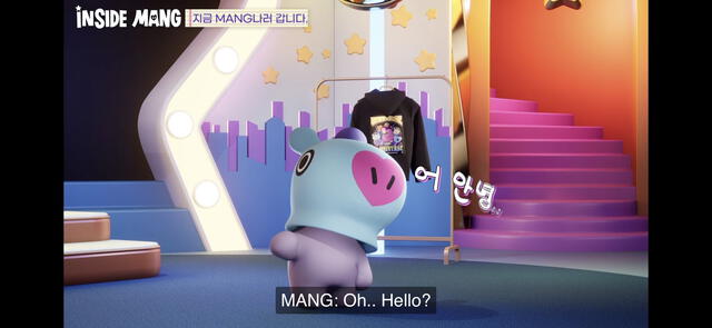  Mang, personaje creado por J-Hope de BTS para la serie BT21 de Line Friends. Foto: captura YouTube   