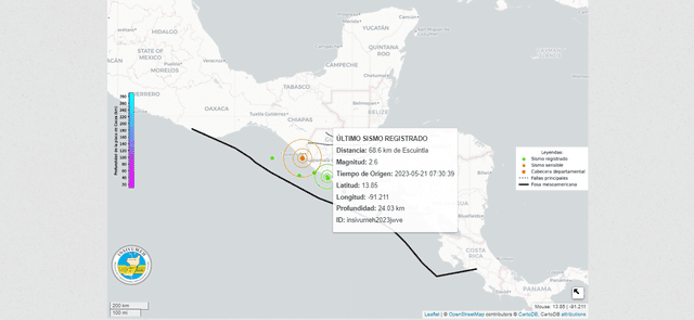 Temblor hoy