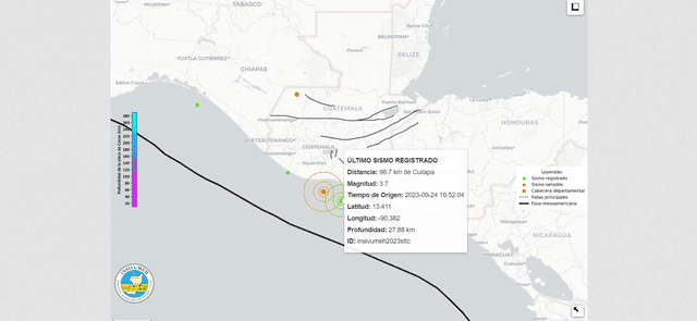 Temblor hoy