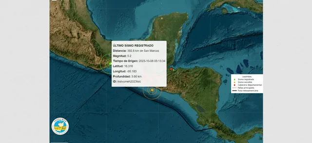 Temblor hoy