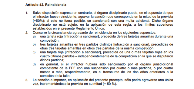 Artículos del Reglamento Único de Justicia de la FPF. Foto: RUJ-FPF   