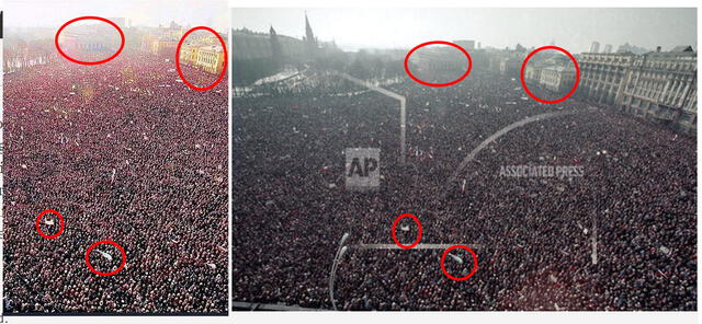 A la derecha está la imagen del viral; en tanto a la izquierda, la imagen de AP. Foto: composición.