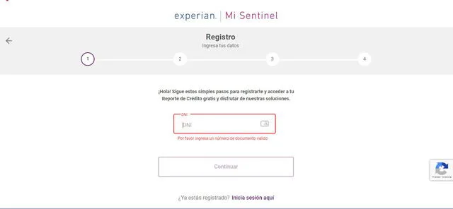 Consulta tu reporte de deudas en Sentinel. Foto:captura Consulta tu reporte de deudas en Sentinel. Foto:captura